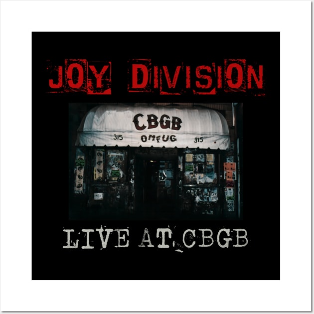 joy division live at cbgb Wall Art by kusuka ulis